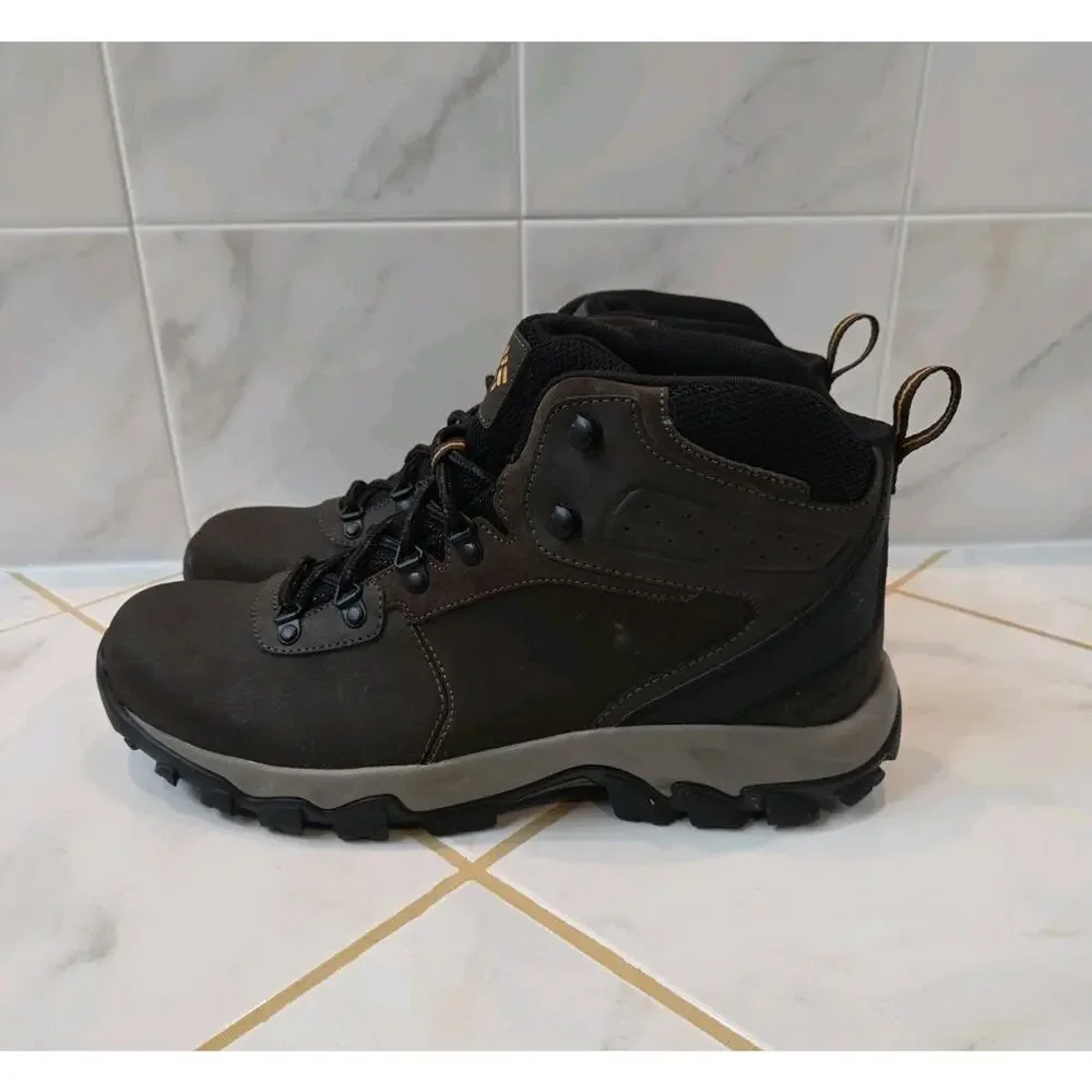 Columbia Newton Ridge Plus II Boot Men’s 11.5 Cordovan Squash Hiking Waterproof
